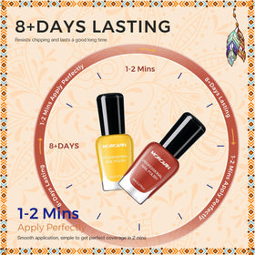 Nail art created with Morovan 15-Color Boho Nail Polish