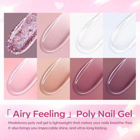 Nail art decorations including rhinestones and glitters