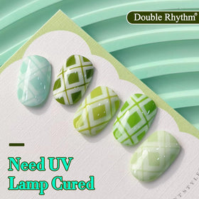 Nail art design created using Double Rhythm Gel Polish