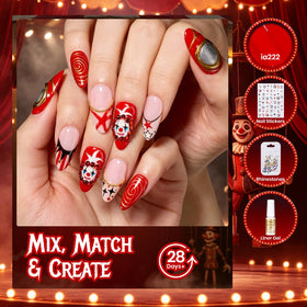 Nail art design created with beetles Halloween Gel Polish