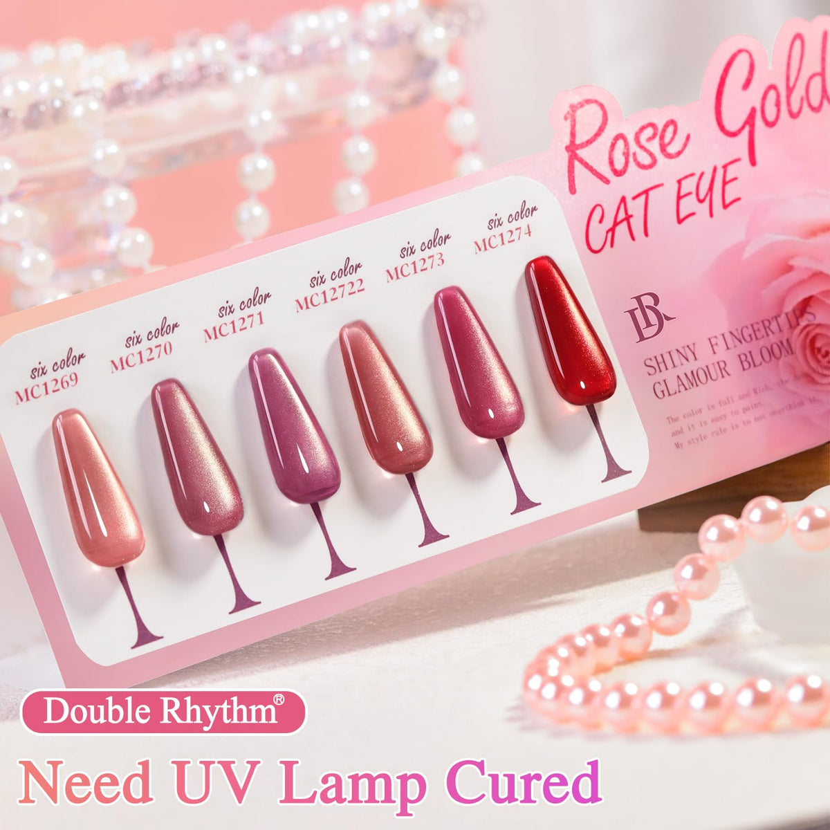 Nail art design created with Double Rhythm Gel Nail Polish