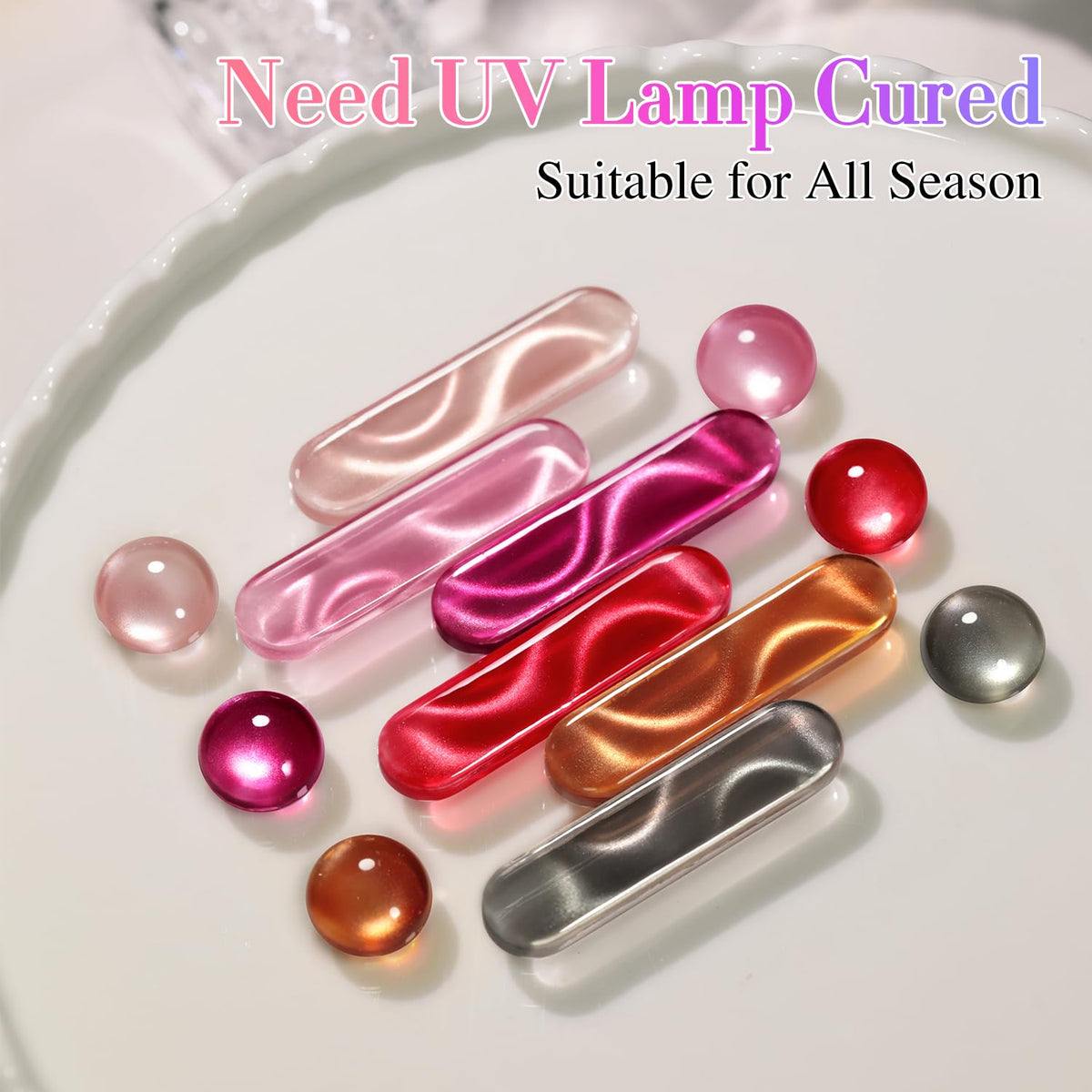 Nail art design created with Double Rhythm Gel Nail Polish