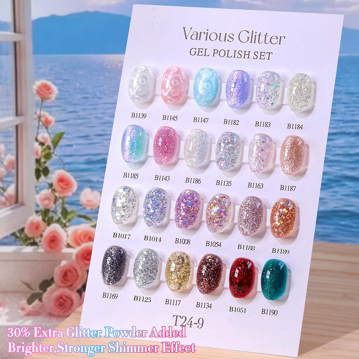 Nail art design created with Double Rhythm gel polish