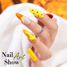 Nail art design created with Double Rhythm Gel Polish