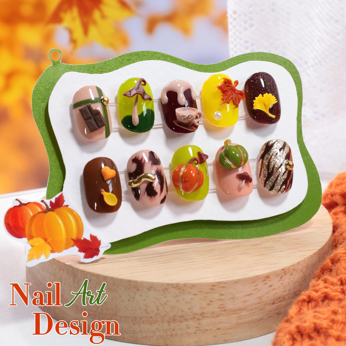 Nail art design created with Double Rhythm gel polish