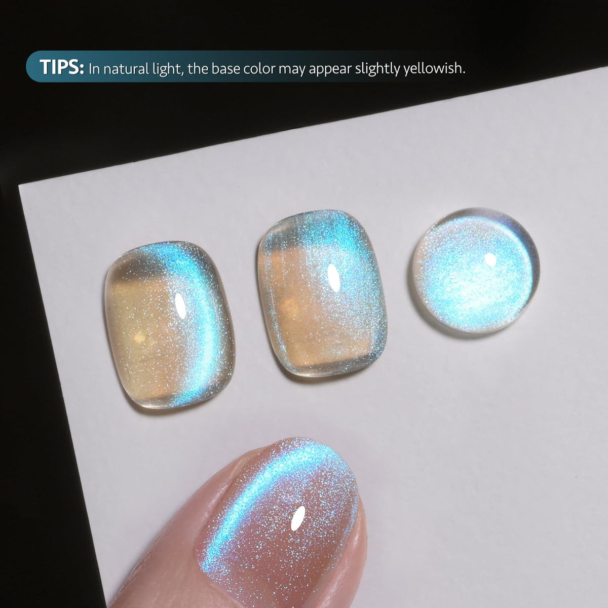 Nail art design created with GAOY Cat Eye Gel