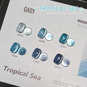 Nail art design created with GAOY gel polish set