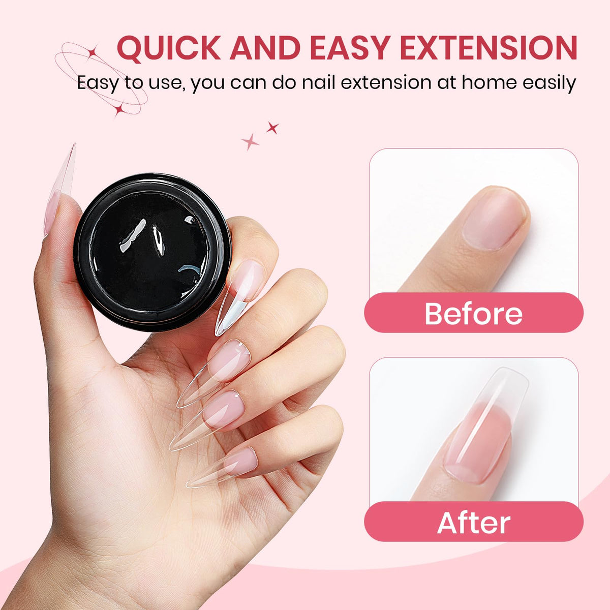 Nail art design created with SUPWEE 3D Gel Nail Art Sculpture