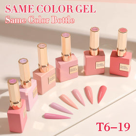 Nail art design using Double Rhythm gel polish