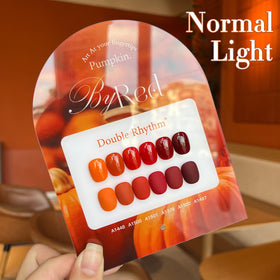 Nail art design using Double Rhythm Gel Polish in various colours
