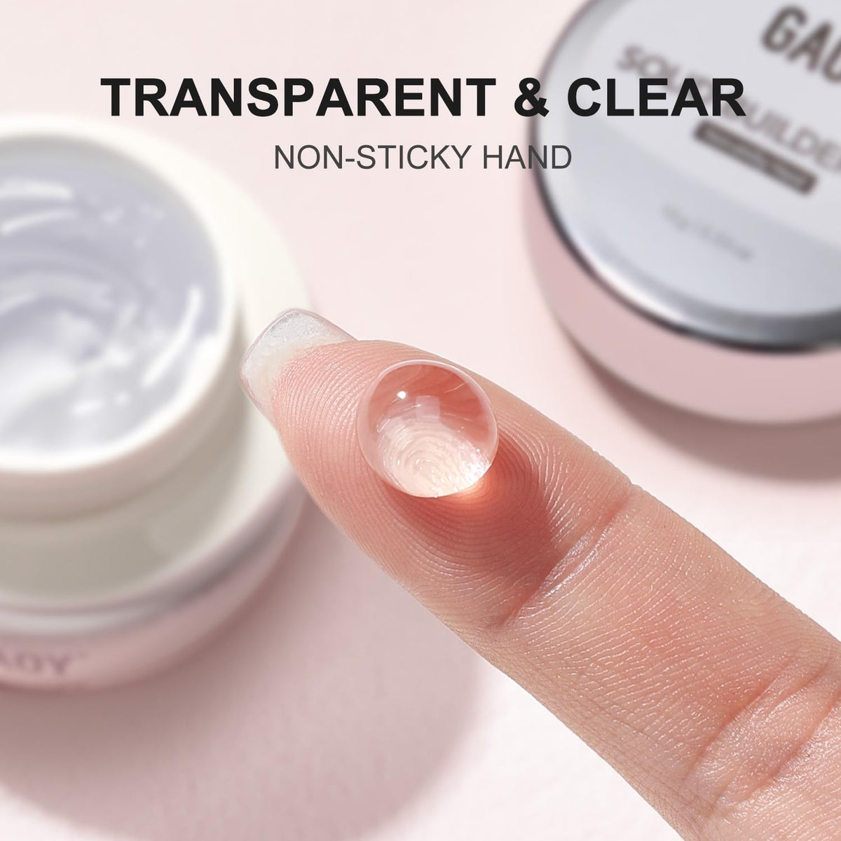 Nail art design using GAOY Clear 3D Sculpting Gel