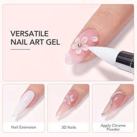 Nail art design using GAOY Sculpting Gel