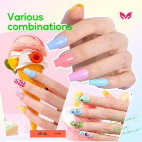 Nail art design using Morovan Nail Polish Set