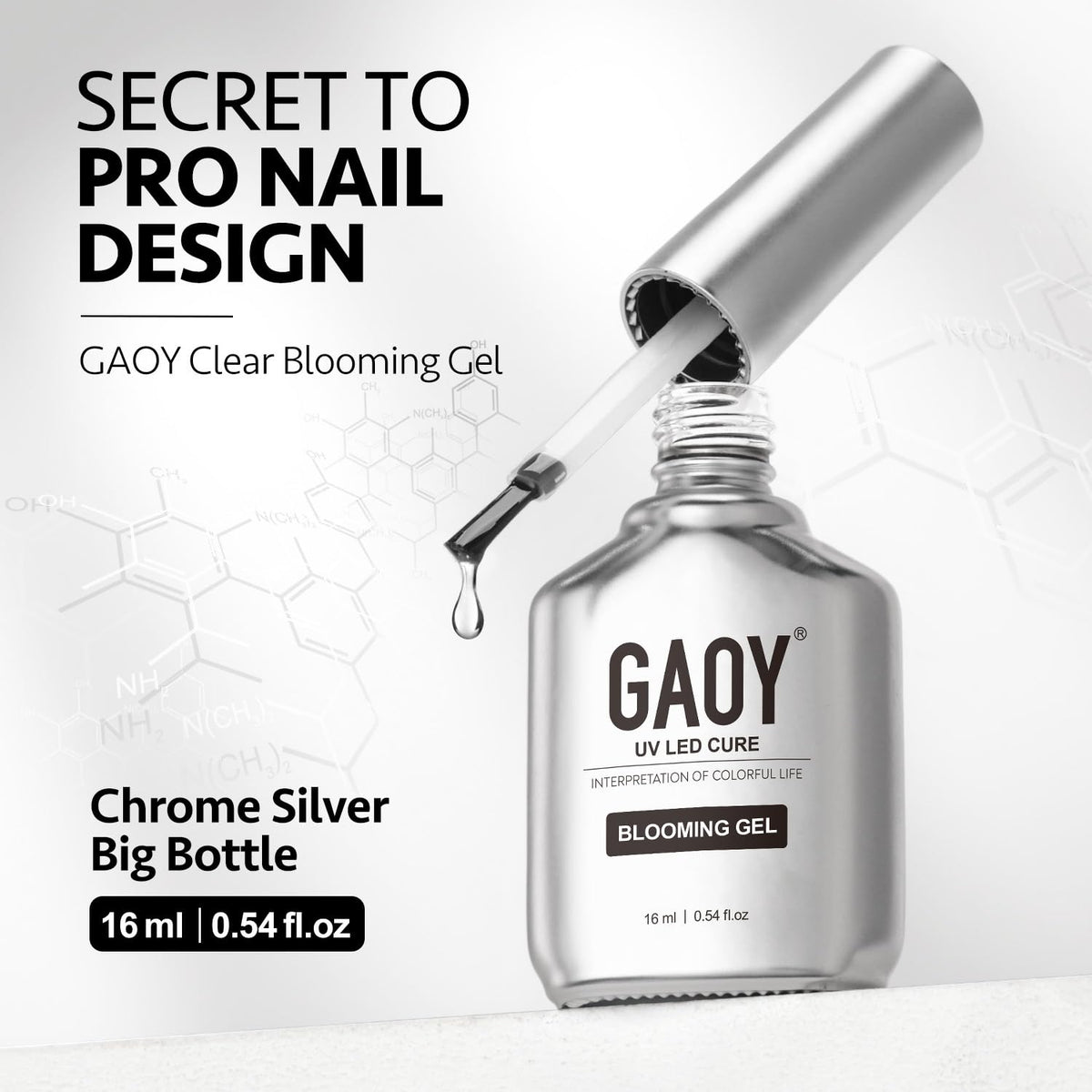 Nail art designs created with GAOY Blooming Gel