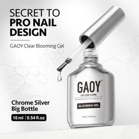 Nail art designs created with GAOY Blooming Gel