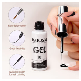 Nail art process with RARJSM gel polish