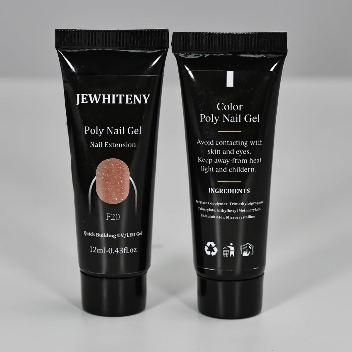 Nail art setup using JEWHITENY Poly Gel Nail Kit
