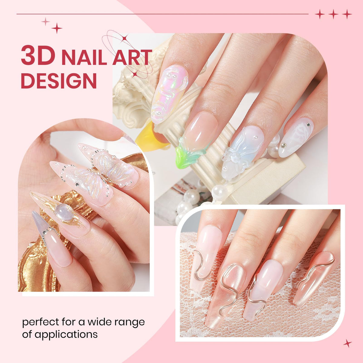 Nail art silicone pen included with SUPWEE 3D Gel Nail Art Sculpture