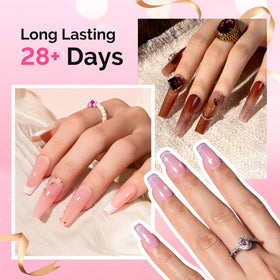Nail art stickers included in the kit