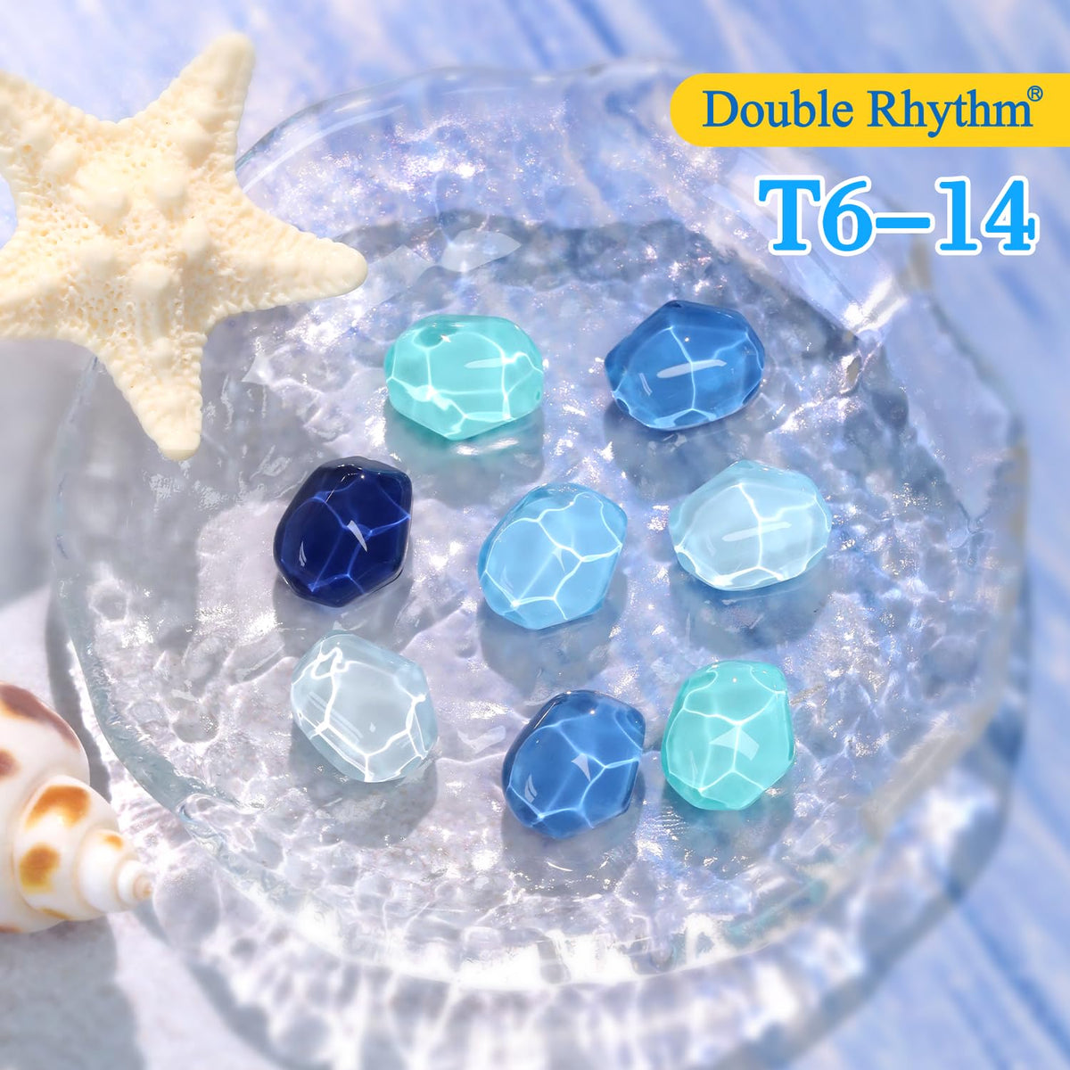 Nail art tools alongside Double Rhythm Gel Polish Set
