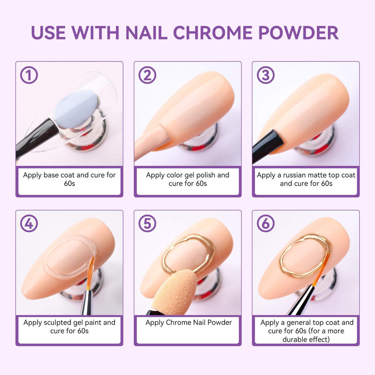 Nail art tools alongside Makartt 3D Nail Art Gel