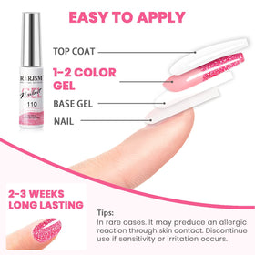 Nail art tools alongside RARJSM Gel Liner Set