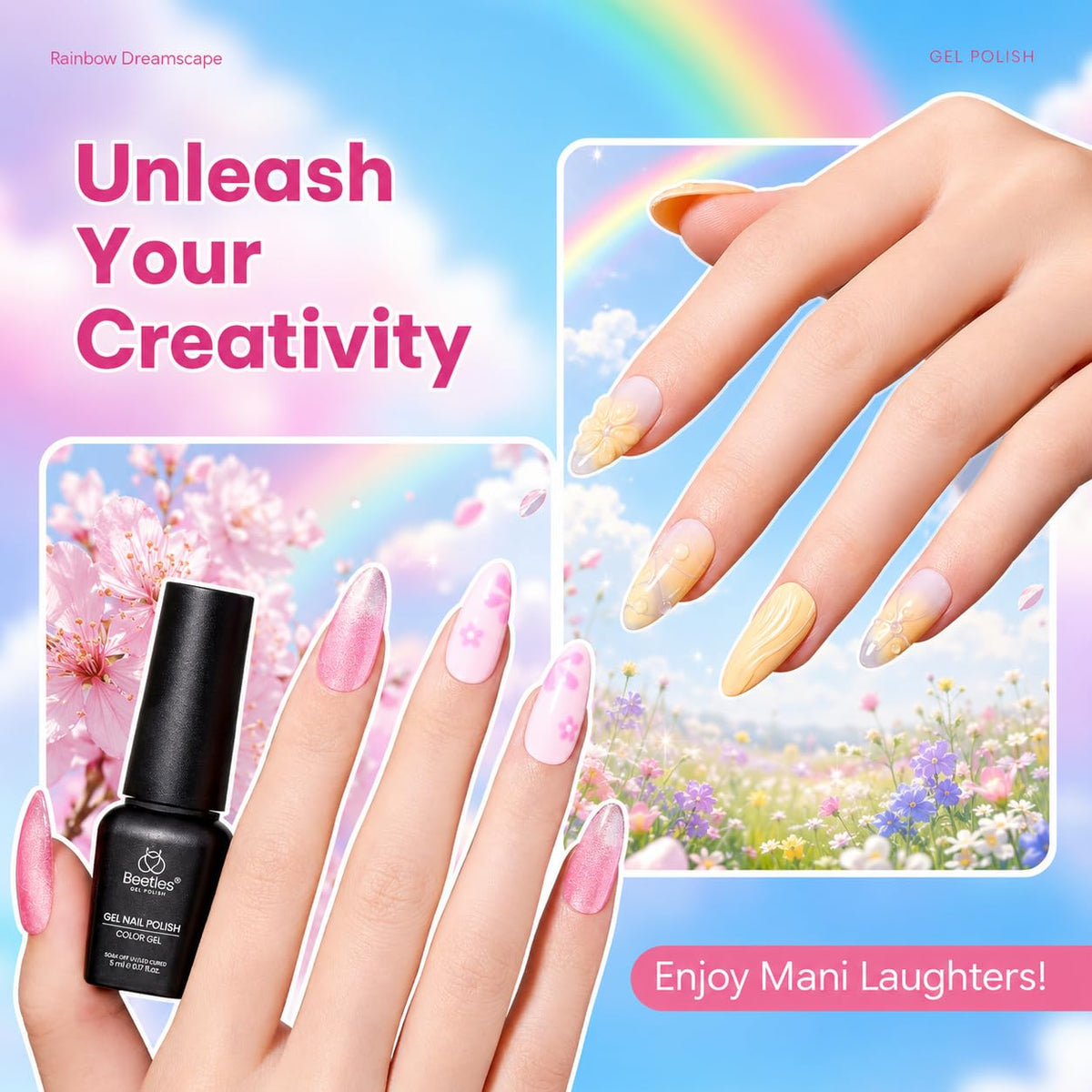 Nail art tools included in beetles Gel Polish set