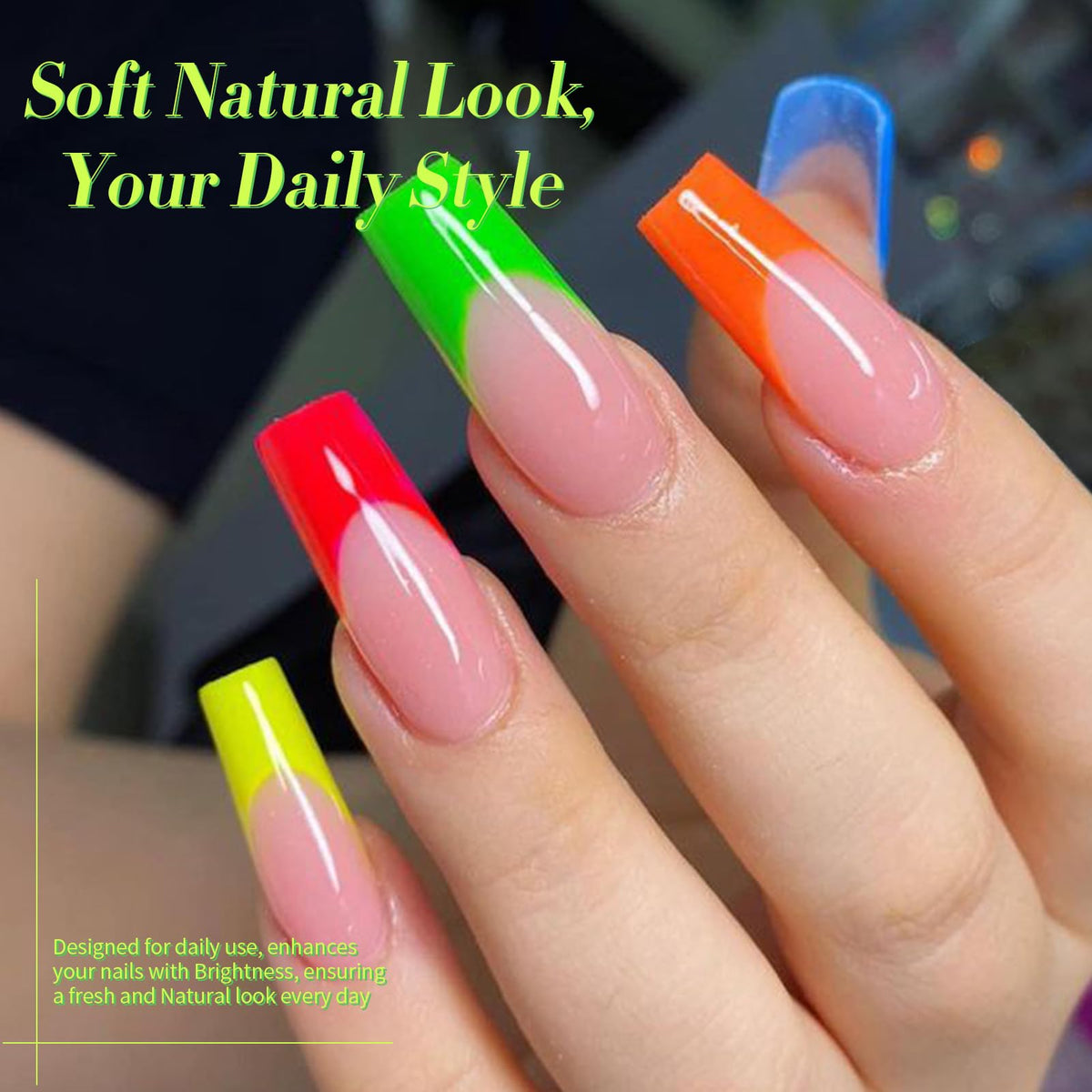 Nail art using Born Pretty Neon Gel Nail Polish