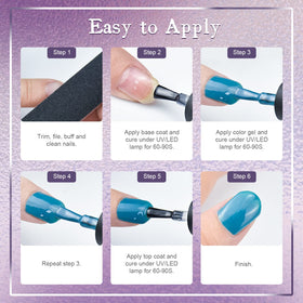 Nail art using JODSONE gel nail polish