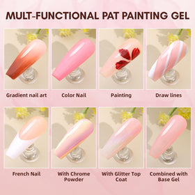 Nail art using Makartt Ombre Gel Nail Polish Kit