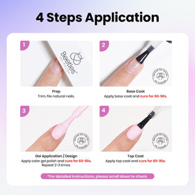 Nail brush and buffer from beetles Gel Nail Polish Kit