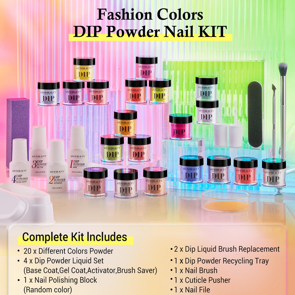 Nail brush and cuticle pusher from AZUREBEAUTY kit