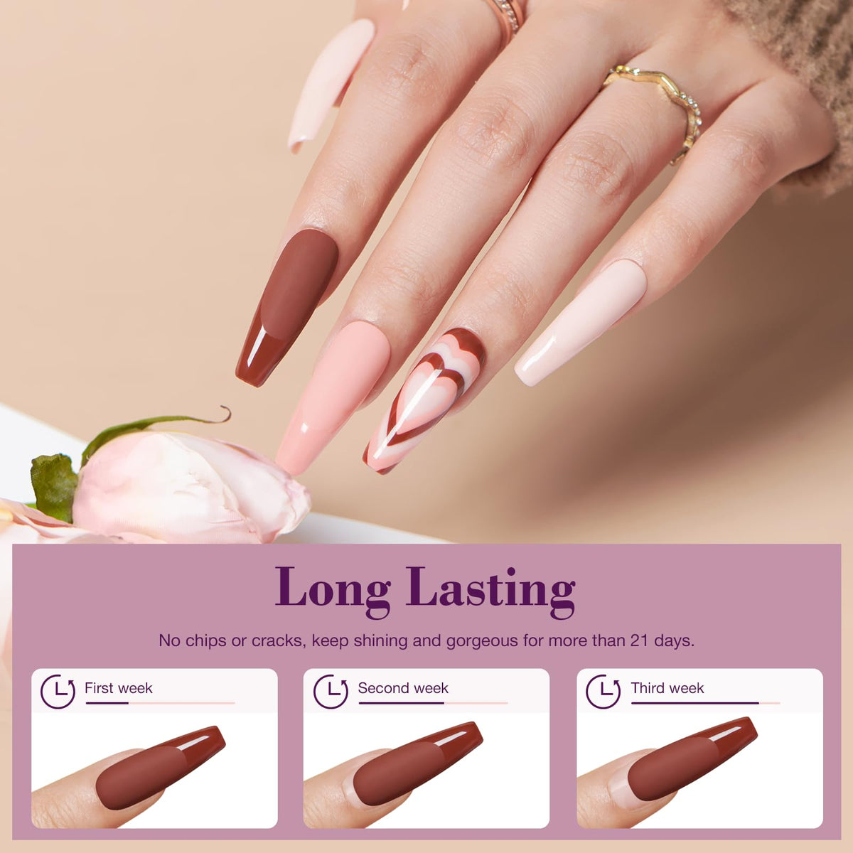 Nail brush and file included in AZUREBEAUTY kit