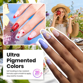 Nail charms included in Beetles gel polish set