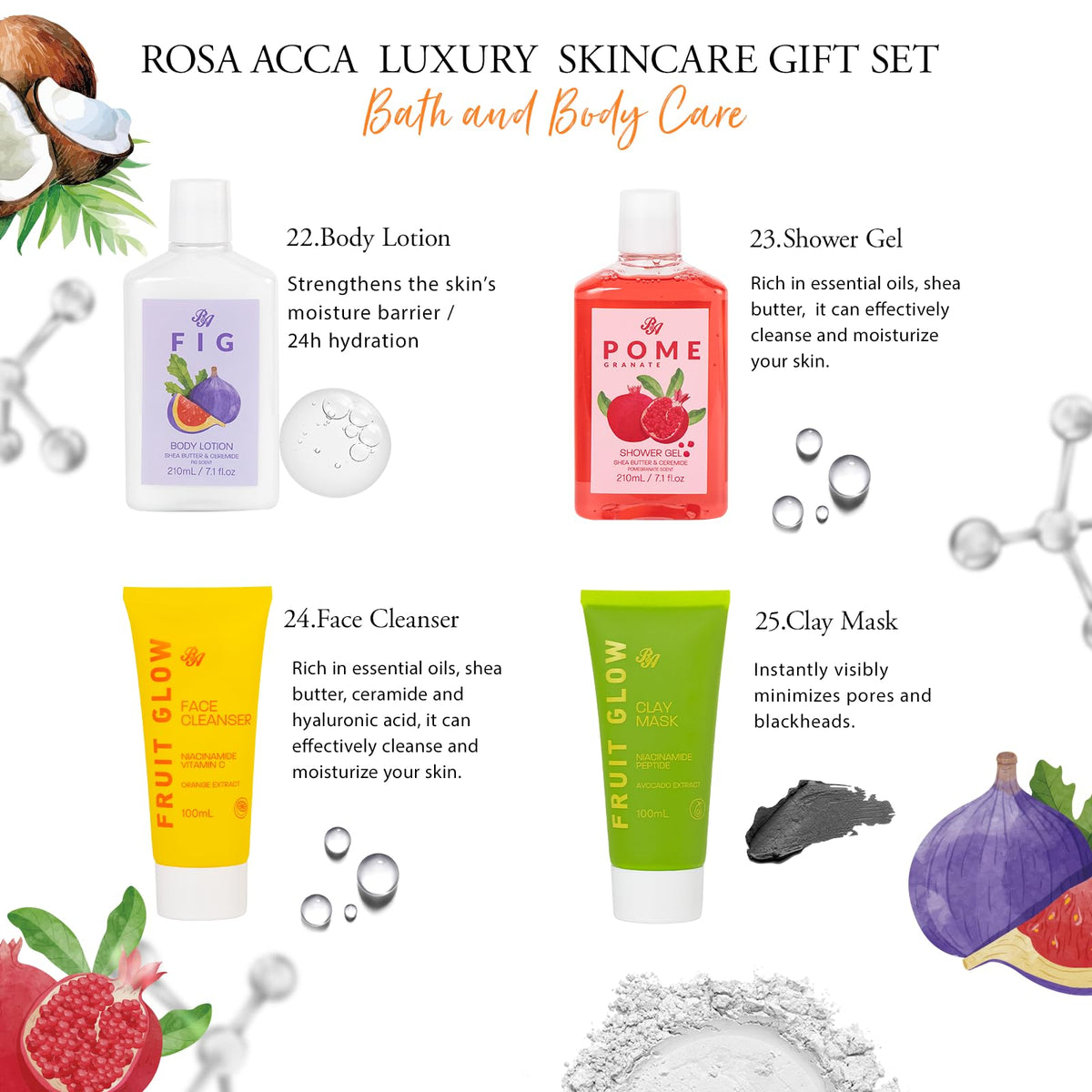 Nail clipper set and bath puff from the spa gift set