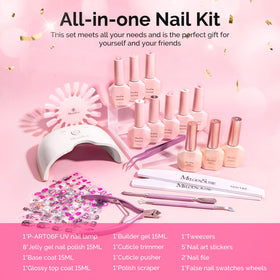 Nail file and false nail swatches wheels