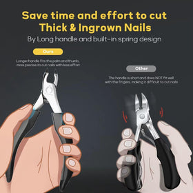 Nail file and ingrown toenail lifter included in set