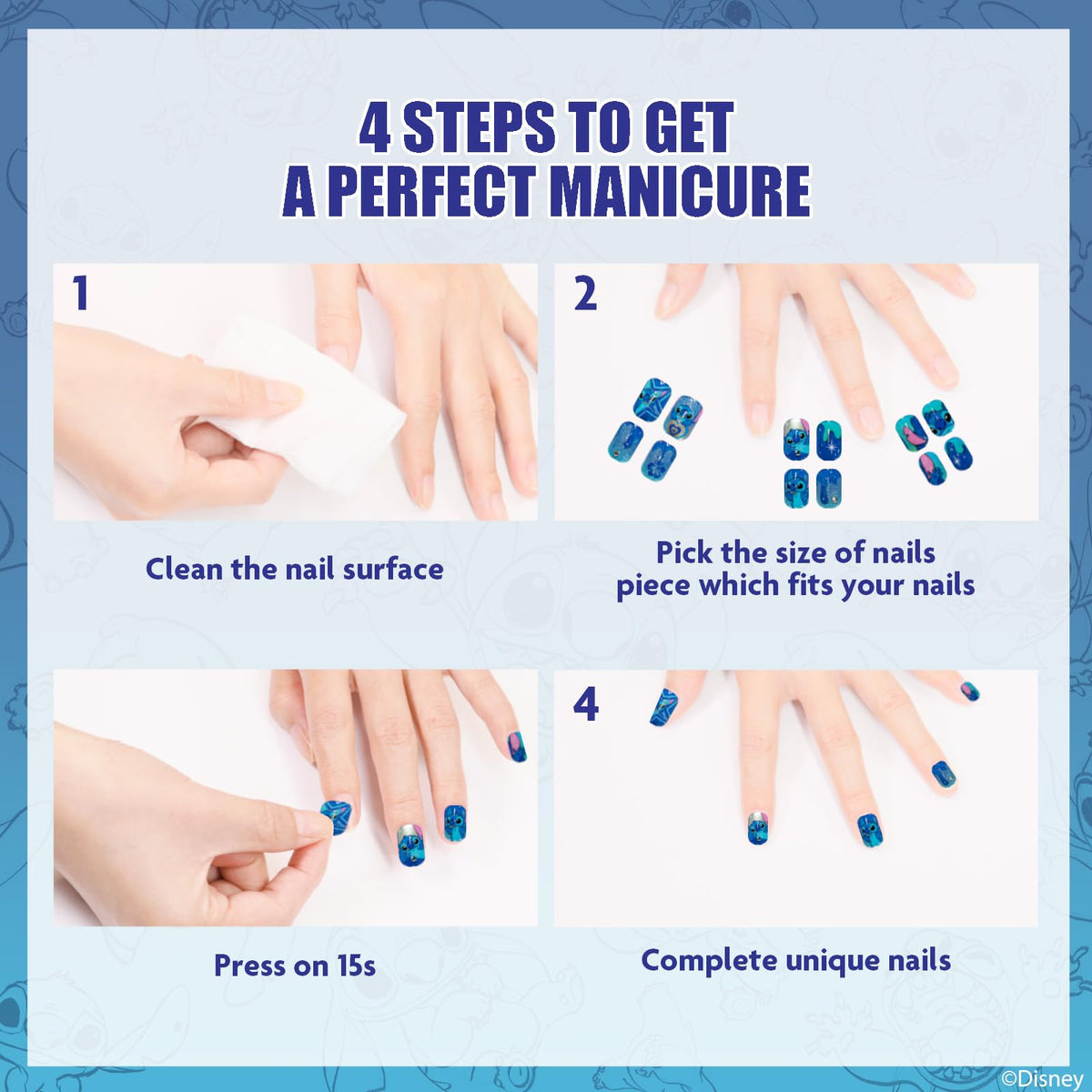 Nail file included in Townley Girl Stitch Press-On Nails Set