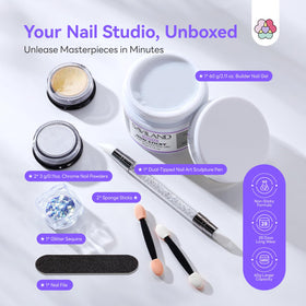Nail Files included in SAVILAND Solid Builder Nail Gel Kit