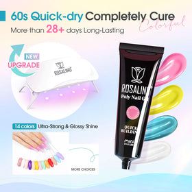 Nail forms and clips from ROSALIND Neon Poly Nail Gel Kit