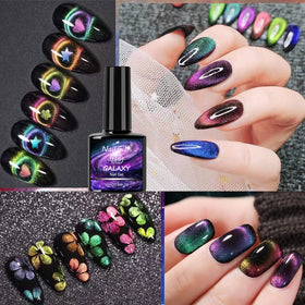 NAIL GIL Cat Eye Gel Nail Polish applied on nails showcasing cat eye effect