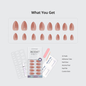 Nail glue and accessories included with BTArtbox Press On Nails