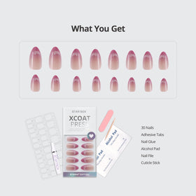 Nail glue and accessories included with BTArtbox Press On Nails