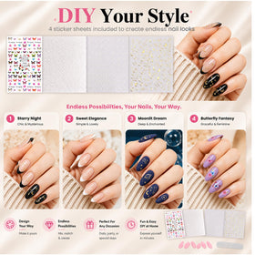 Nail glue and adhesive tabs from the Beetles Press on Nails Kit