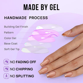 Nail glue and adhesive tabs included with BTArtbox Press On Nails