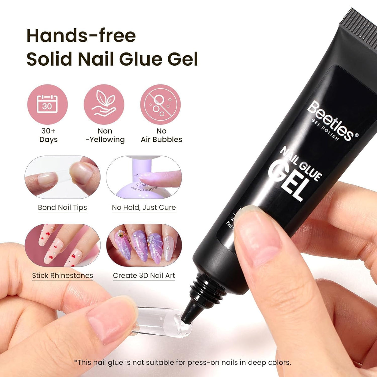 Nail Glue tube from beetles Gel Nail Kit