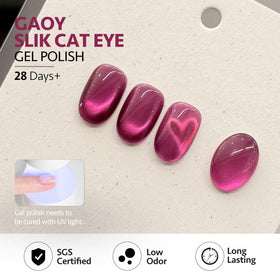 Nail lamp curing GAOY Pink Cat Eye Gel Nail Polish