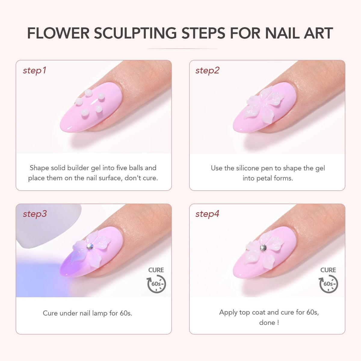 Nail lamp curing GAOY Sculpting Gel