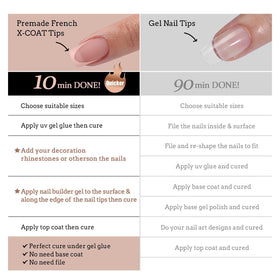 Nail lamp included in BTARTBOXNAILS SkinTone French Tip Press On Nails Kit