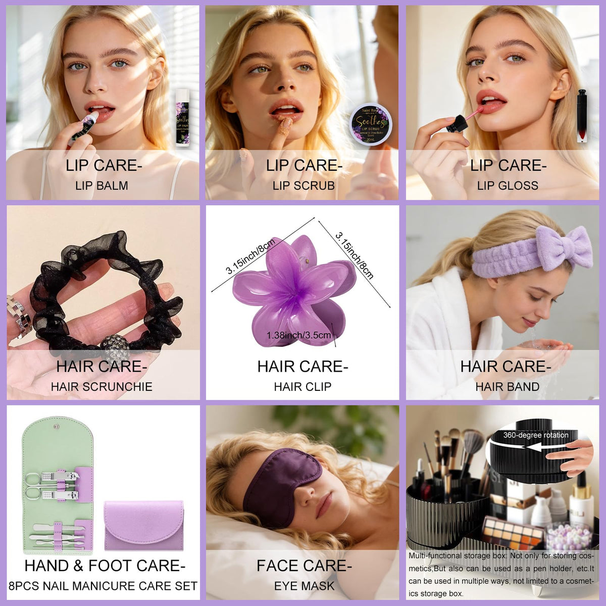 Nail manicure care set included in Saint Roy Spa Gift Basket